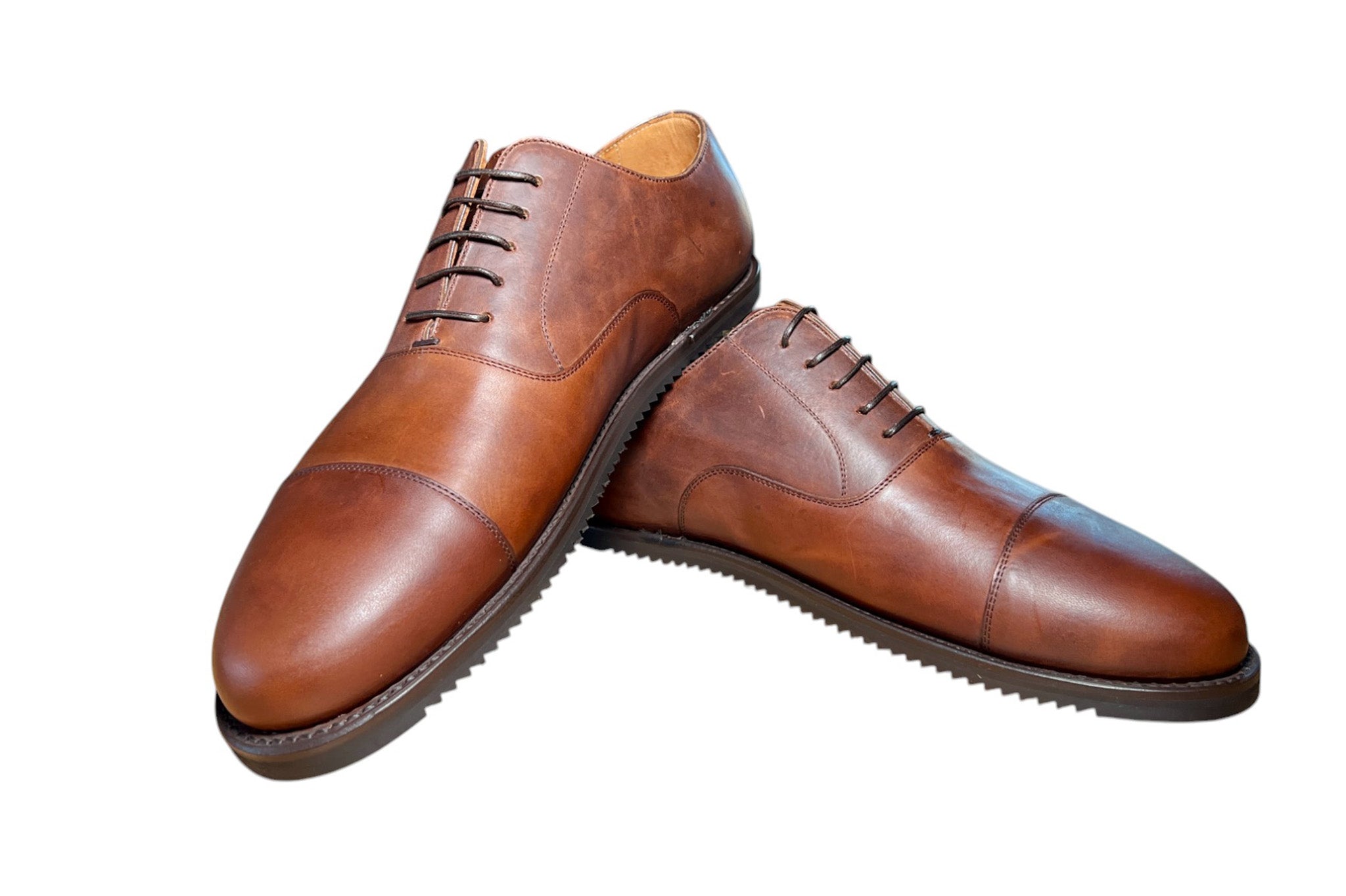 Zero Drop Dark Brown Oxford Dress Shoe in Regency Brown